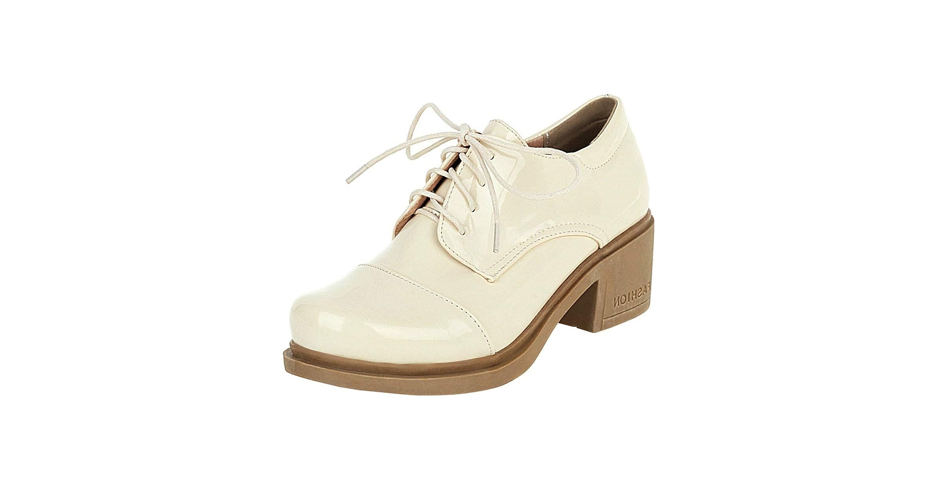 Amazon.com | Womens Patent Leather Platform Oxfords Chunky